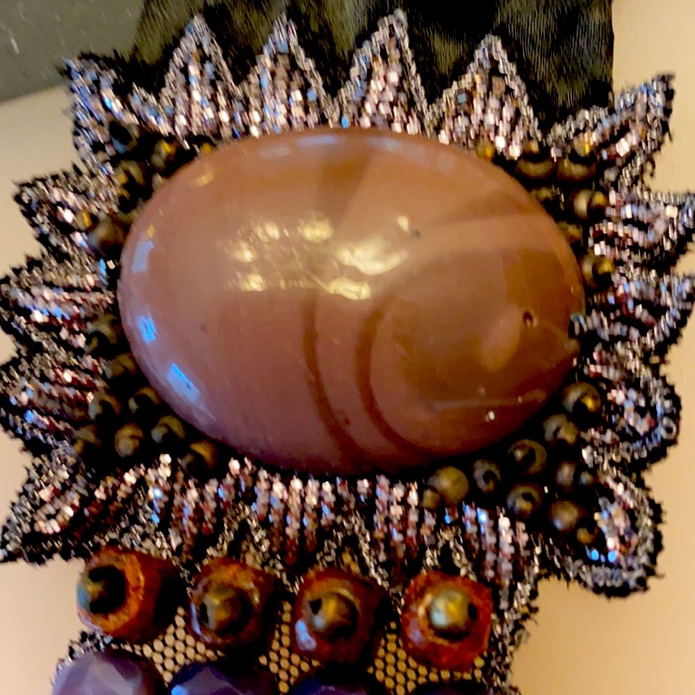 Necklace bib Elie Tahari vintage statement Necklace - Picture 6 of 8